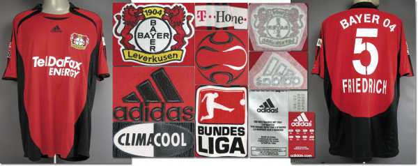 match worn football shirt Bayer Leverkusen 2007
