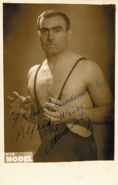 Candemi, Adil: Olympic Games 1948 wrestling Autograph Turkey