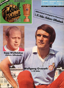Bundesliga und DFB-Fußball Pokal 1970.