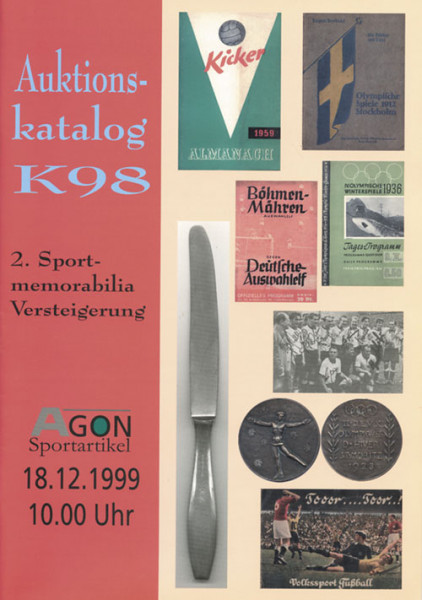 2. AGON Auktion: Auktions-Katalog: Sport Memorabilia Live in Berlin