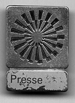 Olympic Games 1972. Participation badge Press