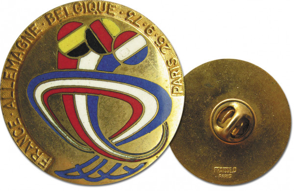 Athletics Meeting Badges France Germany 1973