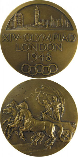 London 1948, Athleten und Funktionäre, Teilnehmermedaille OSS1948