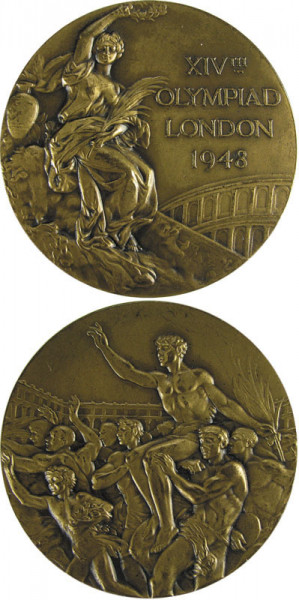 Olympic Games Berlin 1948. Bronze Winnermedal
