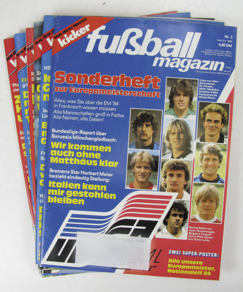 Fußball Magazin 1984 : 9.Jg.: Nr.1-6 komplett