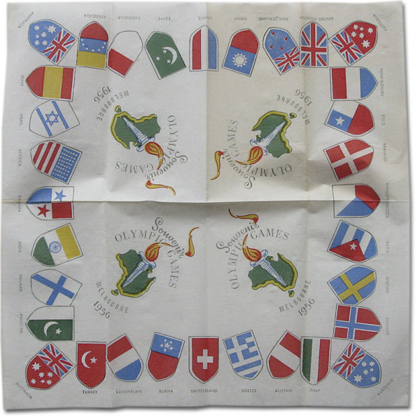 Olympic Games Melbourne 1956 Paper Serviette