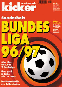 Sondernummer 1996 : Kicker Sonderheft 96/97 BL.