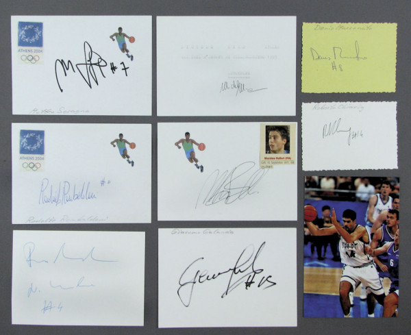 Basketball OSS2004 Italien: Olympic Games 2004 Autograph Basketball Italy