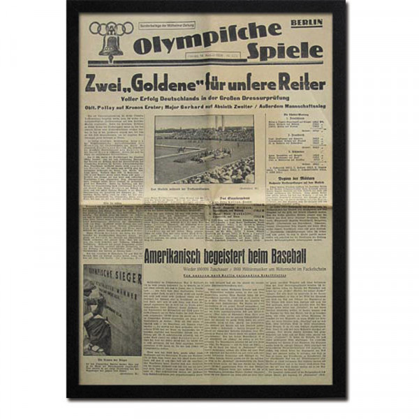German Newspaper: "Mühlheimer Zeitung" 1936.