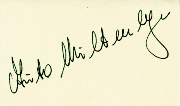 Miltenberger, Meinrad: Autograph Olympia 1956. Meinrad Miltenberger