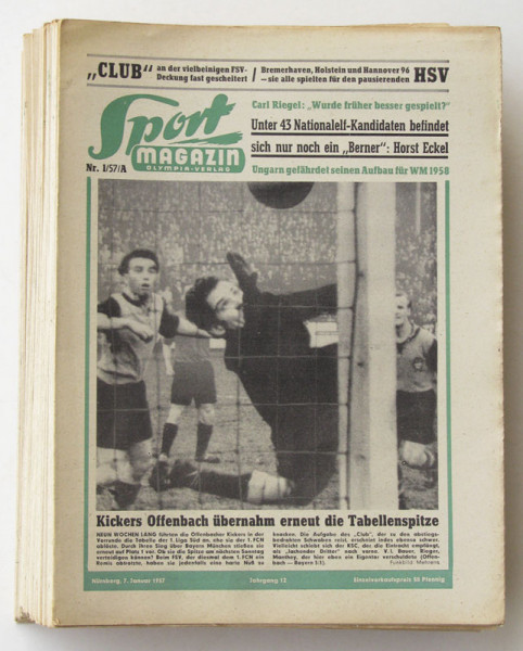 Sport Magazin 1957A : 12.Jg.: Nr.1-52 unkomplett