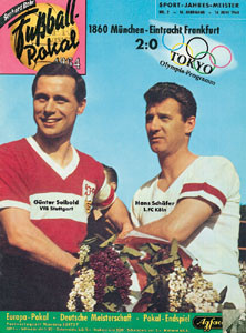 Fußball-Pokal 1964. Mit Tokio Olympia-Programm.