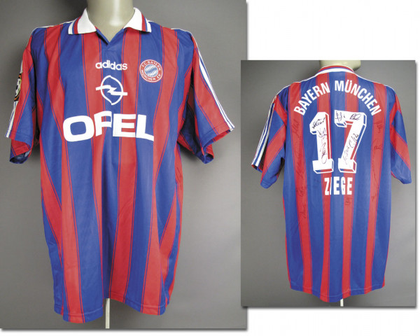 match worn football shirt Bayern Munich 1996/97