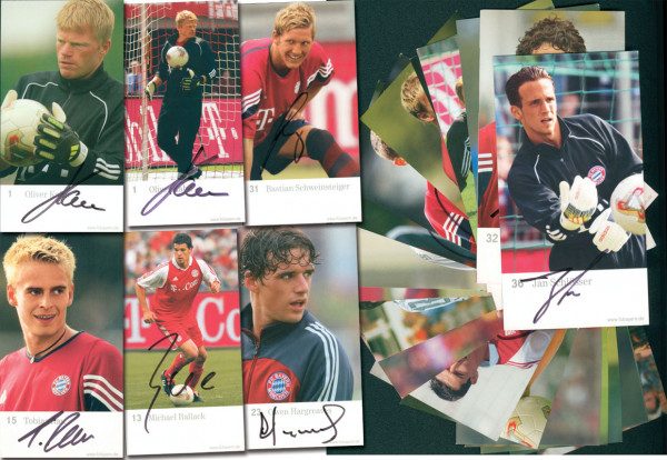 München,Bayern - AK 2002 -2004: 30 verschiedene Autogrammkarten von "Telekom" mit