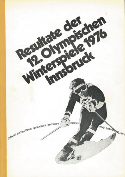 12.Olympischen Winterspiele 1976 Innsbruck.