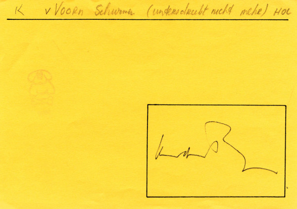 van Voorn, Koosje v: Olympic Games 1952 Autograph swimming