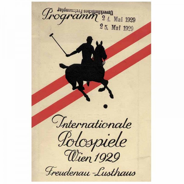 Internationale Polospiele 1929, Polo-Programm 1929