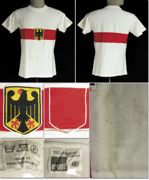 Match worn international Shirt Germany 1972