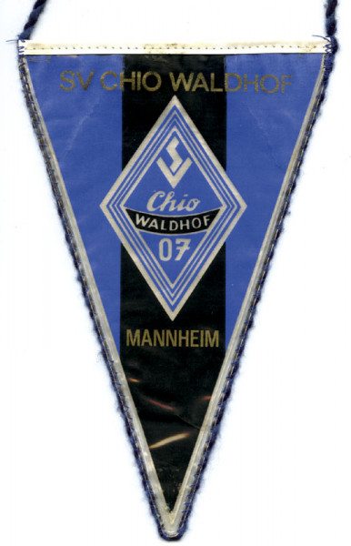 Original Fußballwimpel „SV Chio Waldhof Mannheim"., Mannheim,Waldhof - Wimpel