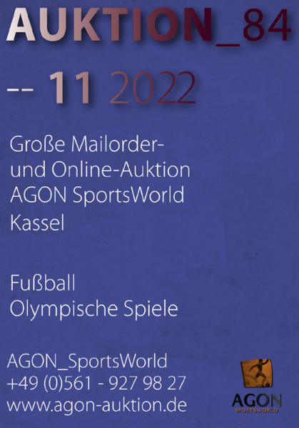 84. AGON Auktion: Auktions-Katalog: SportMemorabilia Live in Kassel
