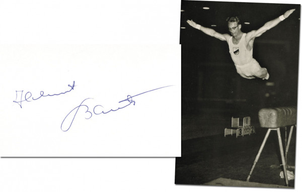 Bantz, Helmut: Autograph Olympic Games 1956 gymnastics. Germany