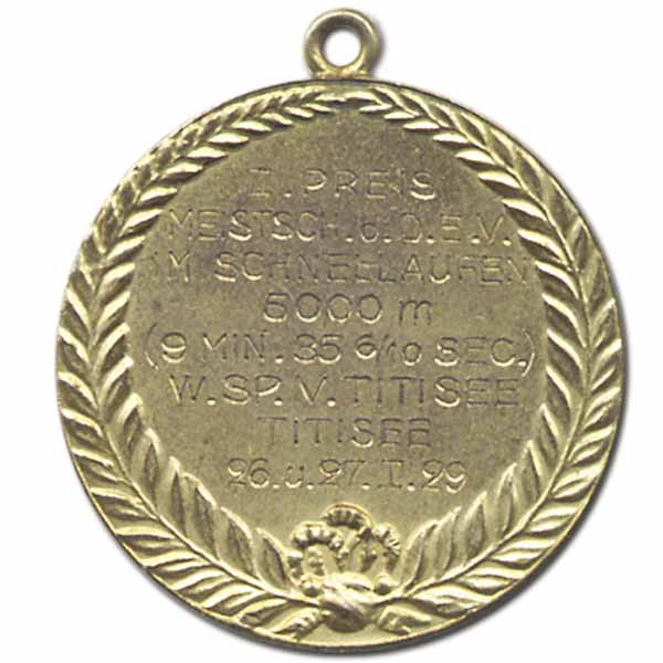Siegermedaille 1929 Eisschnelllauf, Siegermedaille 1929