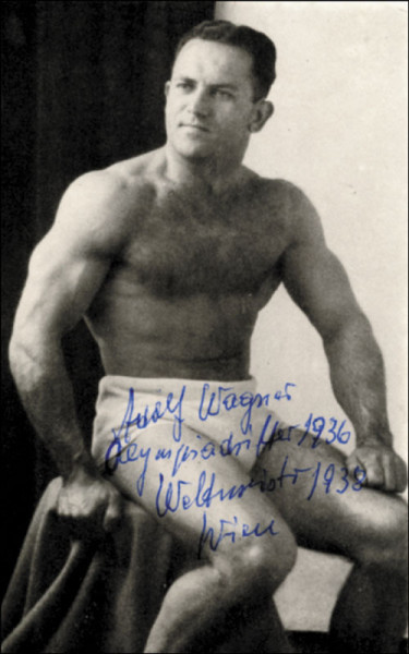 Wagner, Adolf: Autograph Olympic Weightlifting 1936. A.Wagner