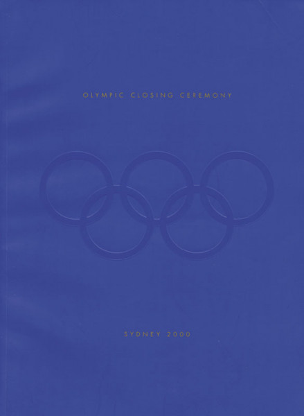 Olympic Games Closing ceremony. Sydney 2000. Offizielles Programm.