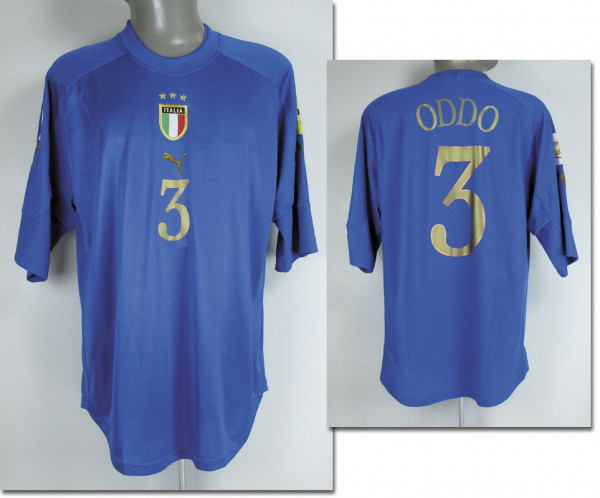 UEFA EURO 2004 match worn football shirt Italy