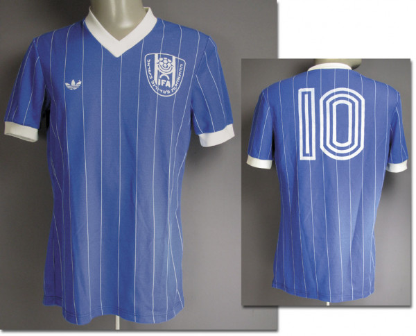 match worn football shirt Isreal 1980s