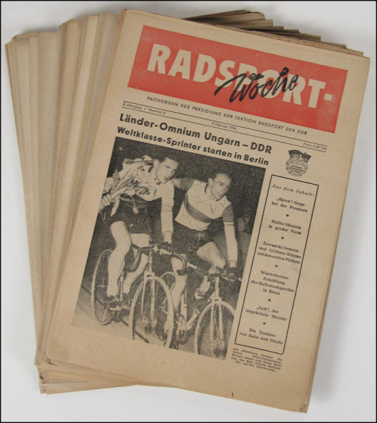 Radsport Woche 1954 : Konvolut aus 47 Heften