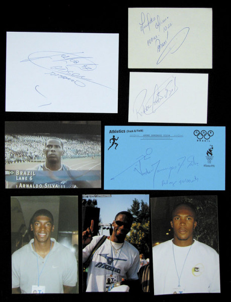 OSS 1996 4x100 m Brasilien: Originalsignaturen der 4x100 m Staffel