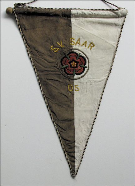 Match pennant Saar 05 from 1953