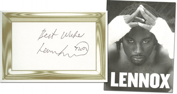 Lewis, Lennox: Autogramm im Buch "Lennox"