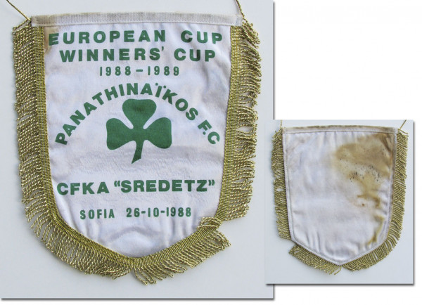 Official match pennant Panathinaikos Athen 1988