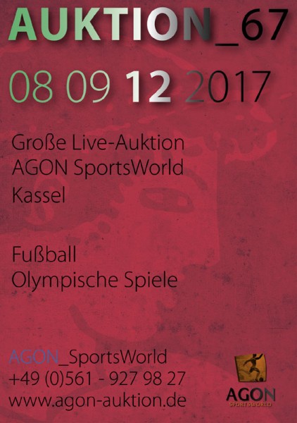 67. AGON Auktion: Auktions-Katalog: 67th AGON Live Auction Catalogue.