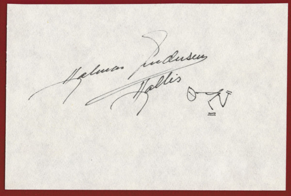 Andersen, Hjalmar: Autograph Olympic Iceskating 1952. H.Andersen