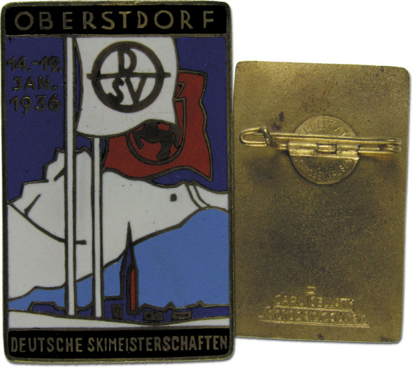 Participation badge German ski Championsship 1936