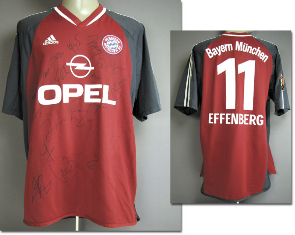 match worn football shirt Bayern Munich 2001/02