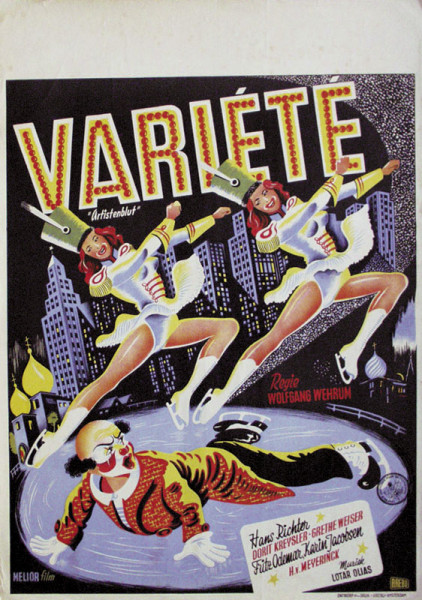 German Poster Figure skating Show 1955