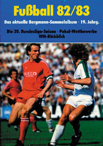 Collectors cards album by Bergmann Football 1982