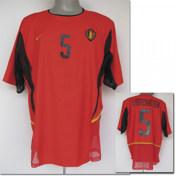 World Cup 2002 match worn fooball Shirt Belgium