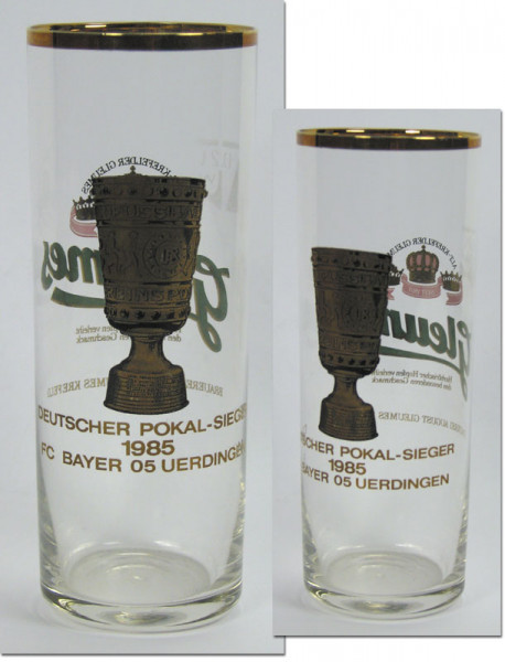 German Cup Winner 1985 Beerglas bayer Uerdingen