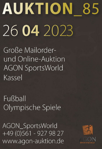 85. AGON Auktion: Auktions-Katalog: 85th AGON Live Auction Catalogue