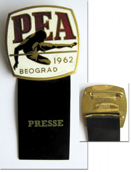 "PEA. Beograd 1962. Congress", Teilnehmerabzeichen 1962