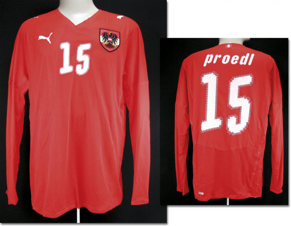 match worn football shirt Austria 2008