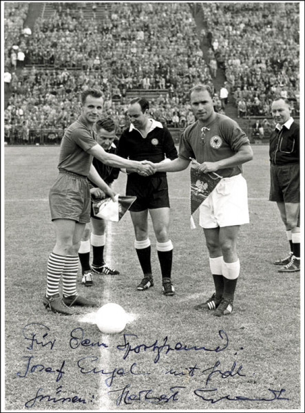 Erhardt, Herbert: Autograph Football Germany Herbert Erhardt