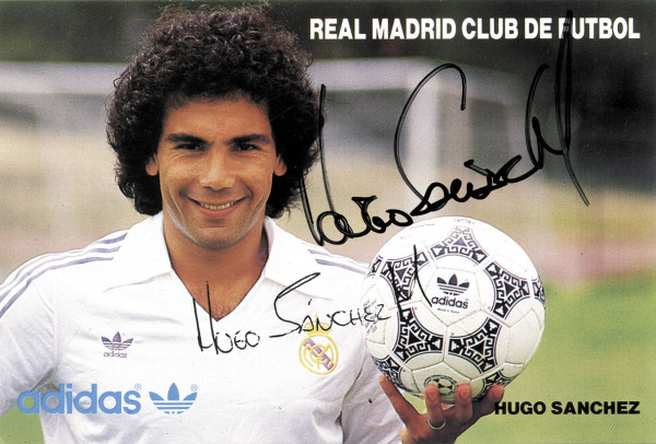 Sanchez, Hugo: Football Autograph by Hugo Sanchez. Real Madrid