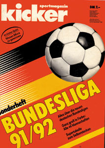 Sondernummer 1991 : Kicker Sonderheft 91/92 BL