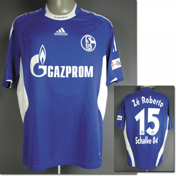 match worn football shirt Schalke 04 2008/09